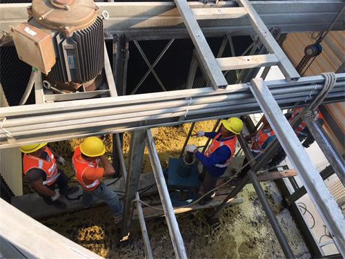 開式冷卻塔點滴式填料的制作過程(開式逆流冷卻塔)