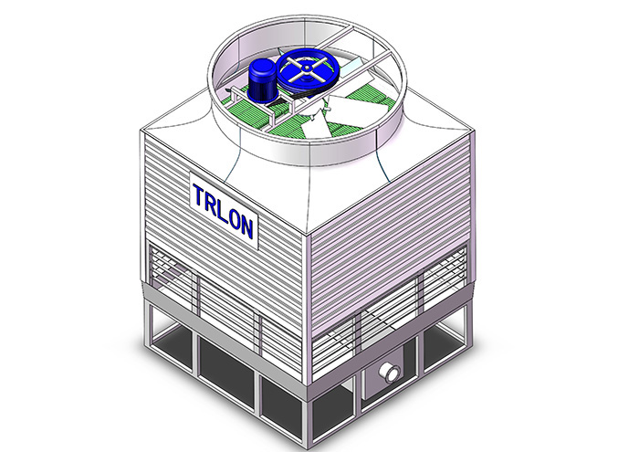 開式方形逆流冷卻塔